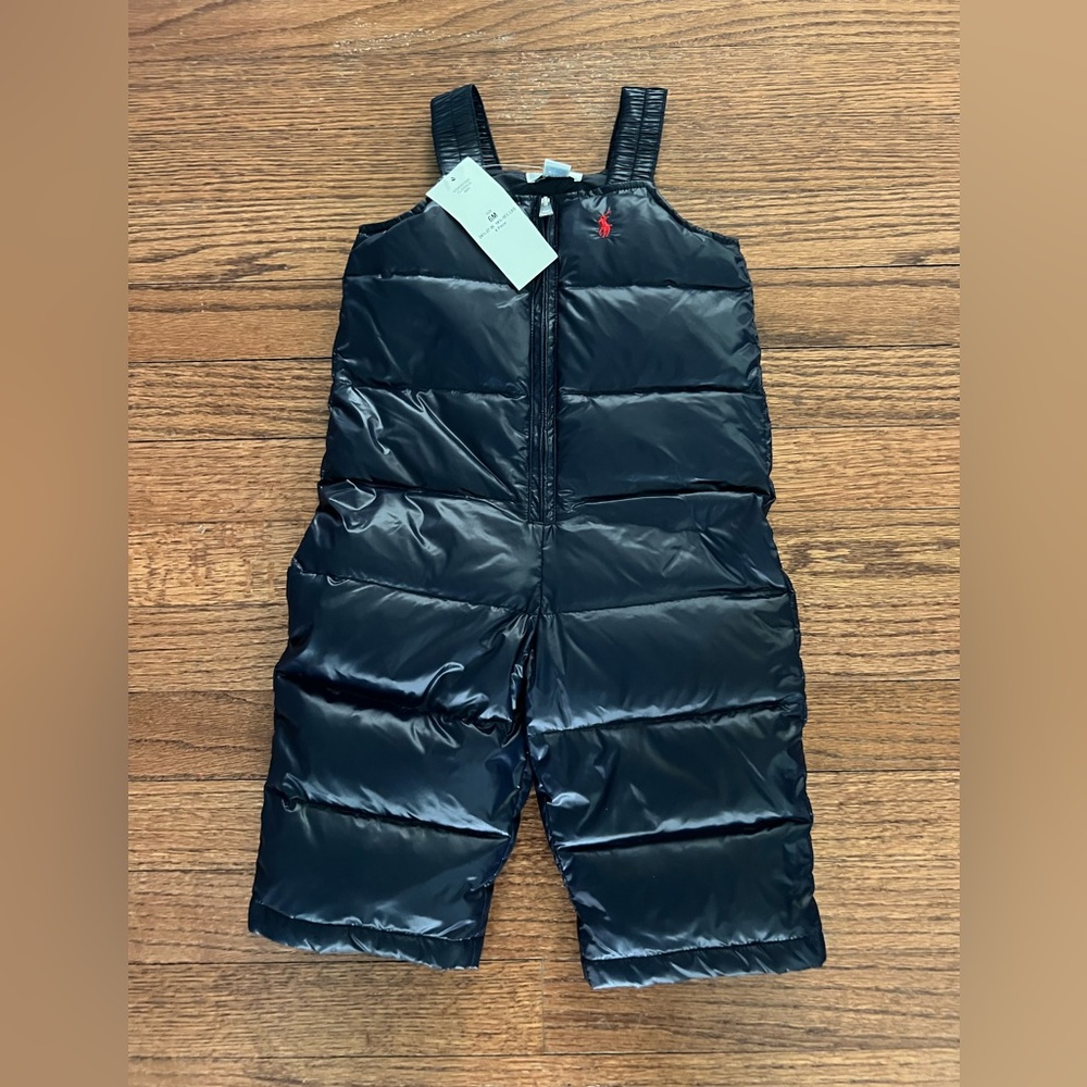 NWT Classic Navy‎ Snow Overalls Ralph Lauren 6 months
